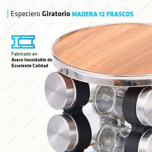 Miniatura 4 de Condimentero Giratorio de Especias x 12